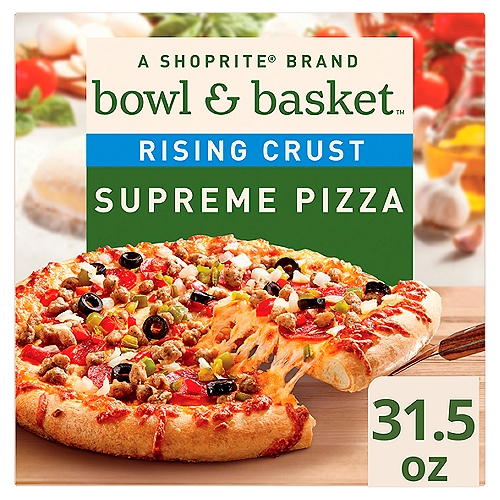 Bowl & Basket Rising Crust Supreme Pizza, 31.5 oz