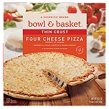 Bowl & Basket Thin Crust Four Cheese, Pizza, 19.2 Ounce