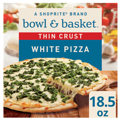 Bowl & Basket Thin Crust White Pizza, 18.5 oz, 18.5 Ounce