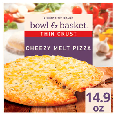 Bowl & Basket Thin Crust Cheezy Melt Pizza, 14.9 oz