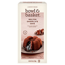 Bowl & Basket Cake Molten Chocolate, 2 Each