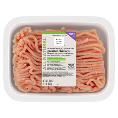 Wholesome Pantry 92 Fat Free All Natural Ground Chicken, 16 oz