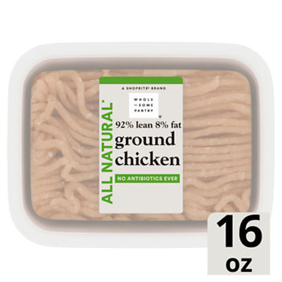 Wholesome Pantry 92% Fat Free All Natural Ground Chicken, 16 oz, 16 Ounce