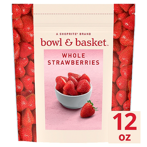 Bowl & Basket Whole Strawberries, 12 oz
No Added Sugar*
*Not a Low Calorie Food. See Nutrition Information for Calorie and Total Sugar Content.