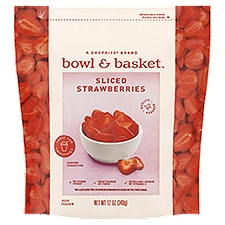Bowl & Basket Strawberries, Sliced, 12 Ounce