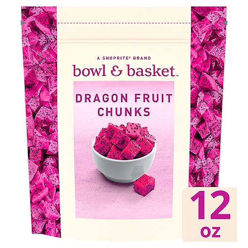 Bowl & Basket Dragon Fruit Chunks, 12 oz
No Added Sugar*
*Not a Low Calorie Food. See Nutrition Information for Calorie and Total Sugar Content.