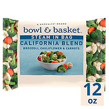 Bowl & Basket Steam in Bag California Blend Broccoli, Cauliflower & Carrots, 12 oz, 12 Ounce