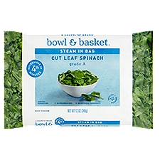 Bowl & Basket Steam in Bag Cut, Leaf Spinach, 12 Ounce