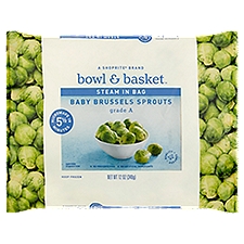 Bowl & Basket Steam in Bag Baby Brussels Sprouts, 12 oz, 12 Ounce