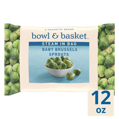 Bowl & Basket Steam in Bag Baby Brussels Sprouts, 12 oz, 12 Ounce