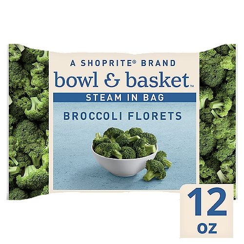 Bowl & Basket Steam in Bag Broccoli Florets, 12 oz