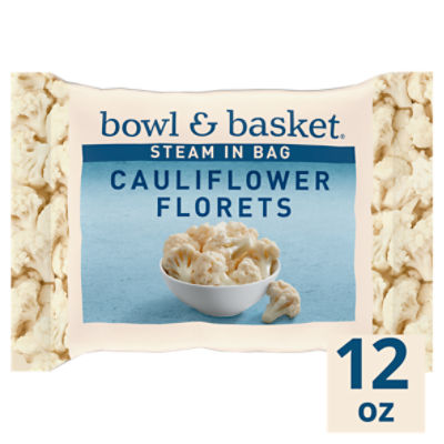 Bowl & Basket Steam in Bag Cauliflower Florets, 12 oz, 12 Ounce