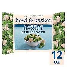 Bowl & Basket Steam in Bag, Broccoli & Cauliflower, 12 Ounce