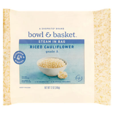 Bowl & Basket Steam in Bag Riced Cauliflower, 12 oz, 12 Ounce