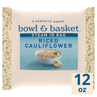 Bowl & Basket Steam in Bag Riced Cauliflower with Garden Herbs, 12 oz