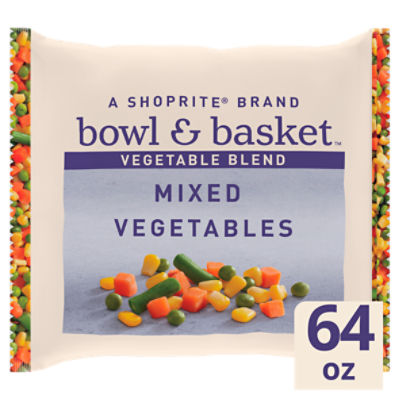 Bowl & Basket Carrots, Corn, Green Beans & Peas Mixed Vegetables, 64 oz