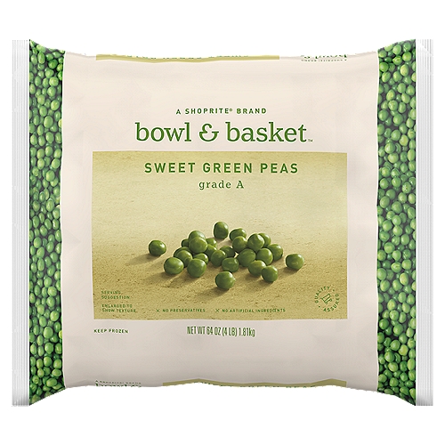 Bowl & Basket Sweet Green Peas, 64 oz