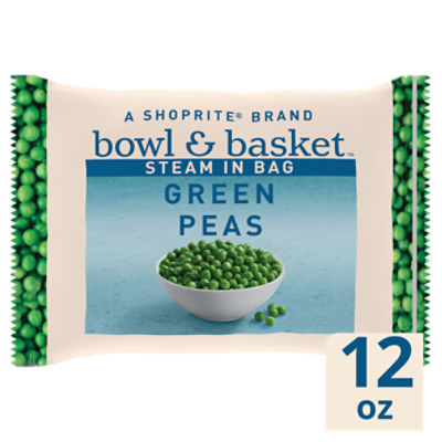 Bowl & Basket Steam in Bag Green Peas, 12 oz, 12 Ounce