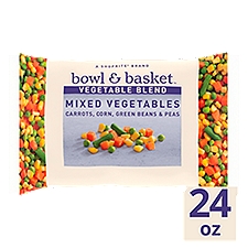 Bowl & Basket Carrots, Corn, Green Beans & Peas Mixed Vegetables, 24 oz, 24 Ounce