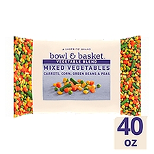 Bowl & Basket Carrots, Corn, Green Beans & Peas Mixed Vegetables, 40 oz, 40 Ounce