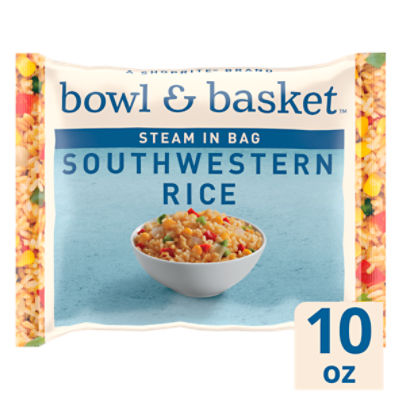 Bowl & Basket Steam in Bag Southwestern Rice, 10 oz, 10 Ounce