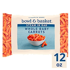 Bowl & Basket Steam in Bag Whole Baby Carrots, 12 oz, 12 Ounce