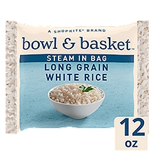 Bowl & Basket Steam in Bag Long Grain White Rice, 12 oz, 12 Ounce