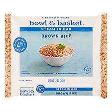 Bowl & Basket Steam in Bag, Brown Rice, 12 Ounce