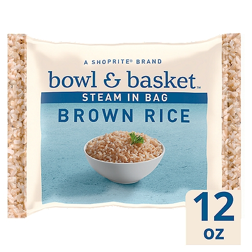 Bowl & Basket Steam in Bag Brown Rice, 12 oz
