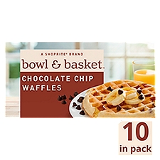 Bowl & Basket Chocolate Chip, Waffles, 12.3 Each