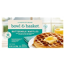 Bowl & Basket Buttermilk Waffles, 12.3 Each