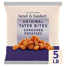 Bowl & Basket Original Shredded Potatoes Tater Bites, 5 lb, 80 Ounce