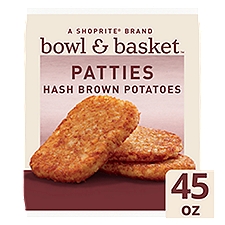 Bowl & Basket Patties Hash Brown Potatoes, 20 count, 45 oz, 45 Ounce
