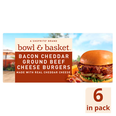 Bubba Burger Bacon Cheddar Cheeseburgers, 6 count, 32 oz