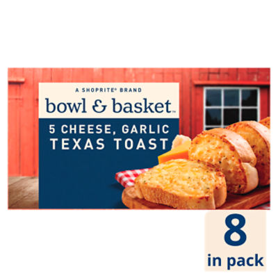 Bowl & Basket 5 Cheese, Garlic Texas Toast, 8 count, 13 oz, 13 Ounce