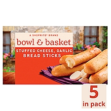 Bowl & Basket Stuffed Cheese, Garlic Bread Sticks, 5 count, 11.5 oz, 11.5 Ounce