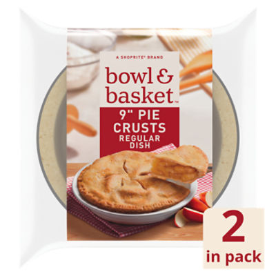 Bowl & Basket Regular Dish 9" Pie Crusts, 2 count, 10 oz, 10 Ounce