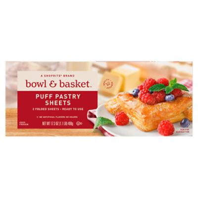 Pepperidge Farm Puff Pastry Frozen Pastry Dough Sheets, 2-Count, 17.3 oz.  Box 