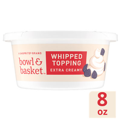 Bowl & Basket Extra Creamy Whipped Topping, 8 oz, 8 Ounce