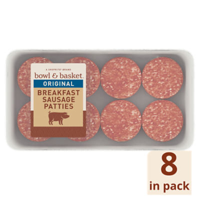 Bowl & Basket Original Breakfast Sausage Patties, 1.5 oz, 8 count