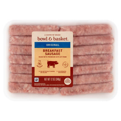 Bowl & Basket Original Breakfast Sausage, 14 count, 12 oz