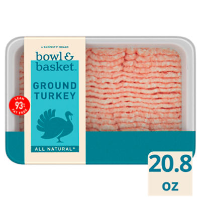 Bowl & Basket 93% Fat Free Ground Turkey, 20.8 oz, 20.8 Ounce