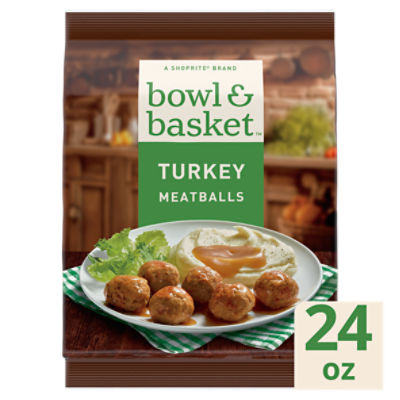 Bowl & Basket Turkey Meatballs, 24 oz, 24 Ounce