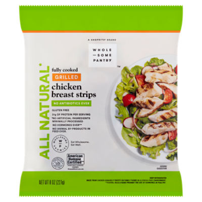Wholesome Pantry Grilled Chicken Breast Strips, 8 oz