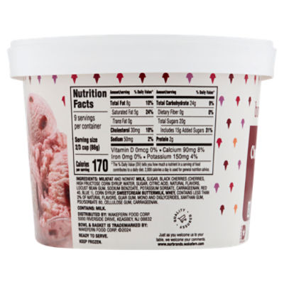 Bowl & Basket Cherry Vanilla Ice Cream, 1.5 qt