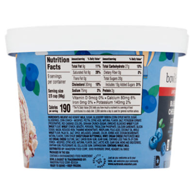 Bowl & Basket Blueberry Cheesecake Ice Cream Limited Edition, 1.5 qt