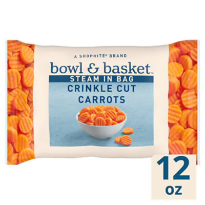 Bowl & Basket Steam in Bag Crinkle Cut Carrots, 12 oz