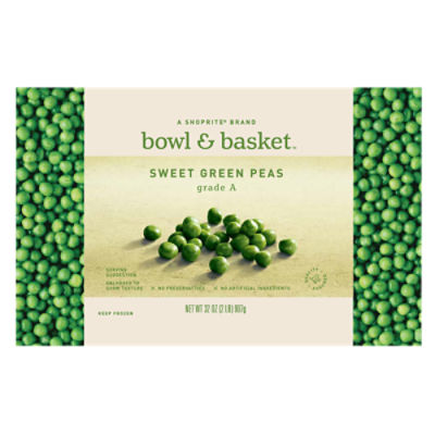 Bowl & Basket Sweet Green Peas,32 oz, 32 Ounce