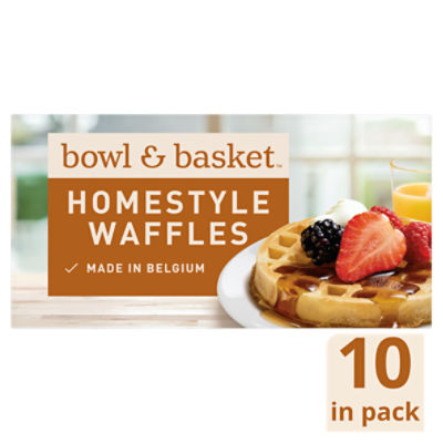 Bowl & Basket Homestyle Waffles, 10 count, 10.9 oz