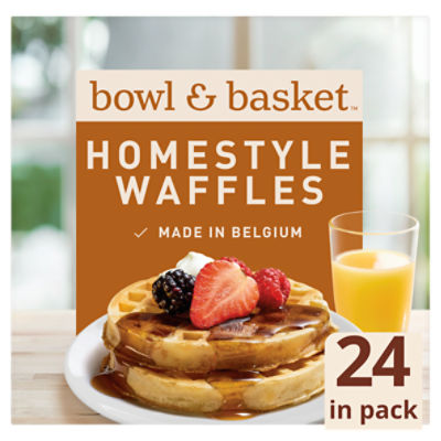 Bowl & Basket Homestyle Waffles, 24 count, 26.2 oz